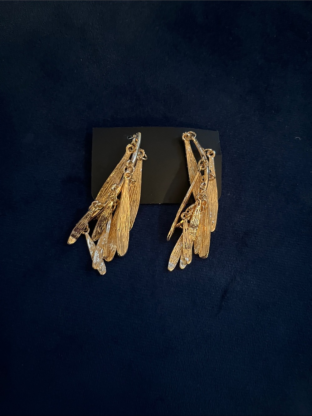 Gold Cascading Leaf Drop Earrings - Women Jewelry